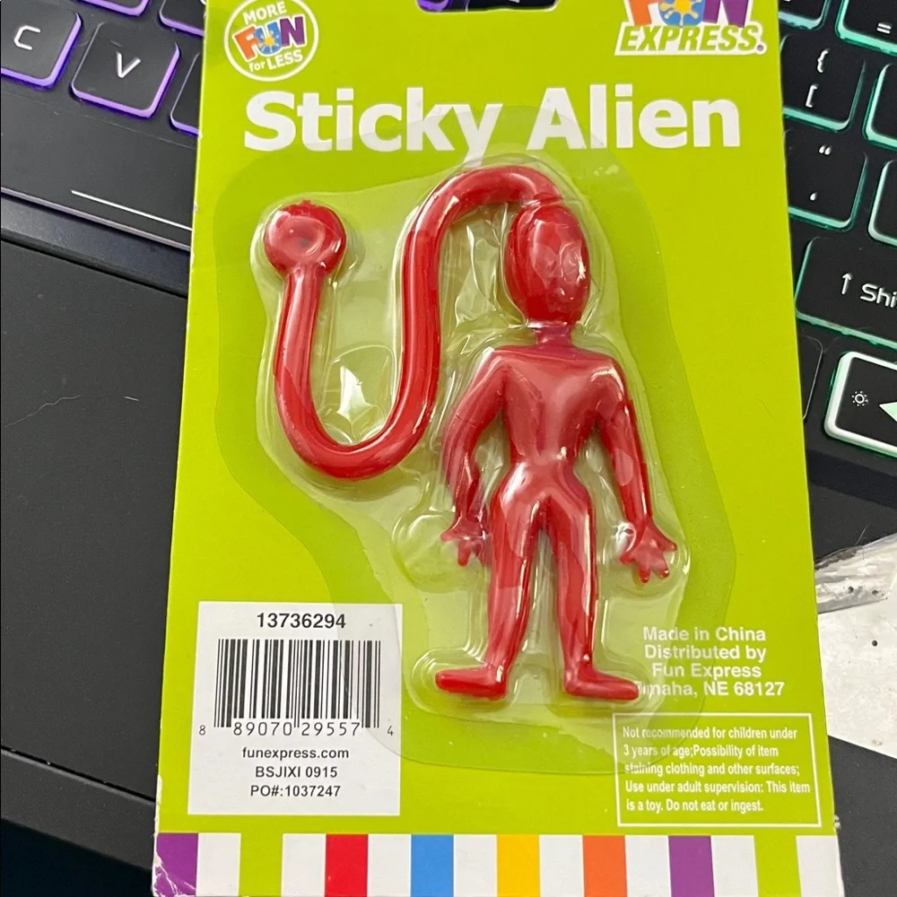 Vinyl Sticky Alien - RED
